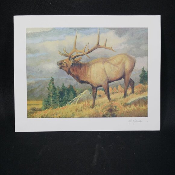 Pat McManus "Septembers Song" Elk Lithograph 7" X 9.5" with Park West COA - Picture 1 of 4